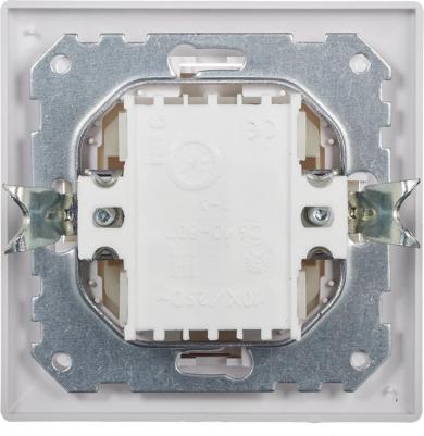 Переключатель одноклавишный встраиваемый белый (SV1001-0016) – фото 4