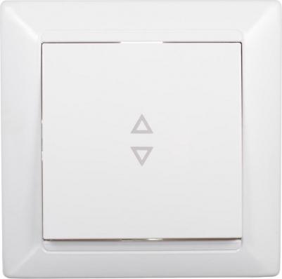 Переключатель одноклавишный встраиваемый белый (SV1001-0016)