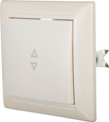 Переключатель с рамкой одноклавишный на 2 направления скрытая установка бежевый – фото 5