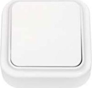 Выключатель EV0361-7310 одноклавишный открытая установка белый – фото 3