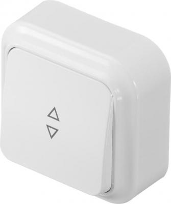 Выключатель EV0361-7310 одноклавишный открытая установка белый – фото 4