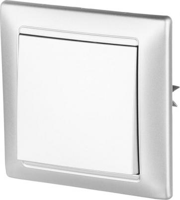 Выключатель Стиль одноклавишный встраиваемый серебро (EV 0365-5118) – фото 4