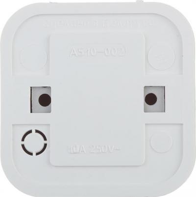 Выключатель SV 0925-0174 двухклавишный открытая установка белый 10 А – фото 1