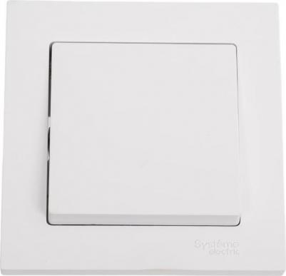 AtlasDesign Лотос Выключатель 1-клавишный, сх.1, 10АХ, в сборе ATN001312 – фото 1