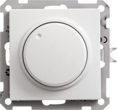 Диммер встраиваемый поворотный W59 400 Вт цвет белый – фото 3