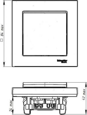 Механизм с быстрозажимными клеммами серии AtlasDesign в цвете мокко 1-клавишного выключателя в сборе.подходит для сетей 250 В, на ток 10 Ас помощью – фото 1