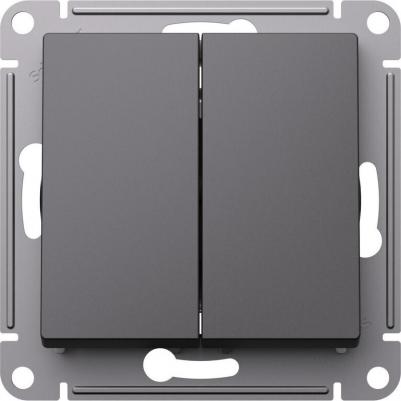 Переключатель 2-кл. AtlasDesign 10AX механизм базальт SE ATN001465 – фото 1