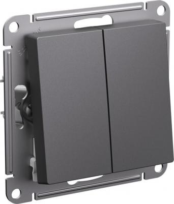 Переключатель 2-кл. AtlasDesign 10AX механизм базальт SE ATN001465