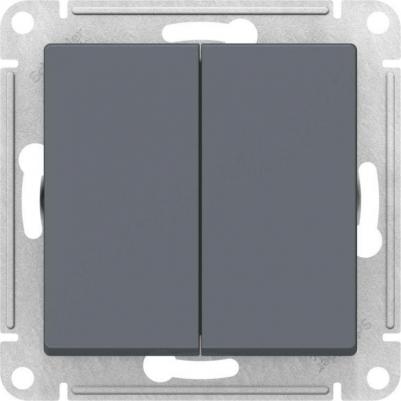 Переключатель перекрестный 2-кл. AtlasDesign 2хсх.7 10АХ механизм грифель SE ATN000773 – фото 1