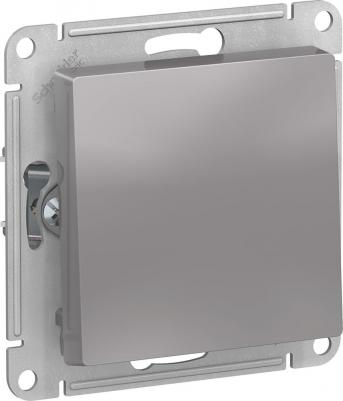 SE AtlasDesign Алюминий Кнопка нажимная сх.1, 10АХ, механизм – фото 2