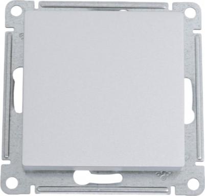 SE AtlasDesign Алюминий Кнопка нажимная сх.1, 10АХ, механизм