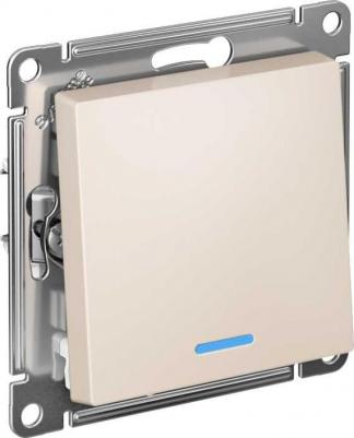 SE AtlasDesign Беж Переключатель 1-клавишный с подсветкой, сх.6а, 10АХ, механизм – фото 7