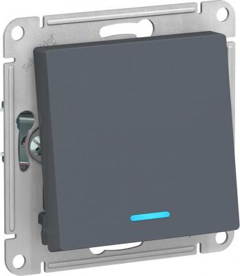 SE AtlasDesign Грифель Переключатель 1-клавишный с подсветкой, сх.6а, 10АХ, механизм – фото 1