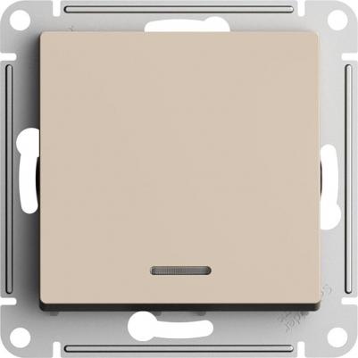 Выключатель 1-кл. AtlasDesign с подсветкой 10AX мех. песочн. SE ATN001213 – фото 2