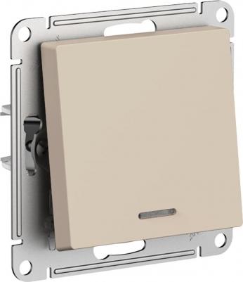 Выключатель 1-кл. AtlasDesign с подсветкой 10AX мех. песочн. SE ATN001213 – фото 3