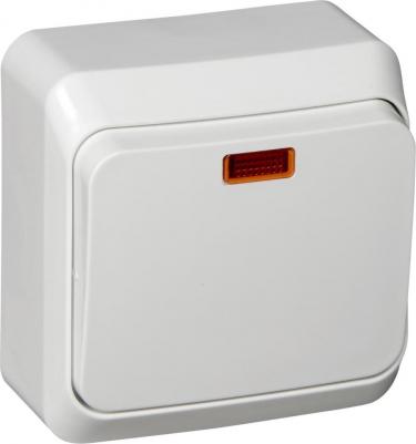 Выключатель 1кл проходной свет белый о/у Этюд – фото 6