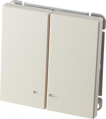 Выключатель 2-кл. ArtGallery 10AX с подсветкой механизм песочн. SE GAL001253 – фото 1