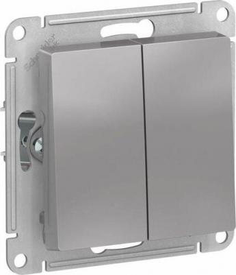 Выключатель 2-кл. AtlasDesign Aqua IP44 10AX механизм алюм. SE ATN440351 – фото 2