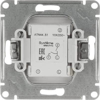 Выключатель 2-кл. AtlasDesign Aqua IP44 10AX механизм алюм. SE ATN440351 – фото 5