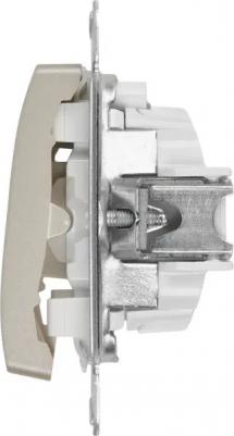 Выключатель 2-кл. СП Glossa 10А IP20 10AX механизм платина SchE GSL001251 – фото 8