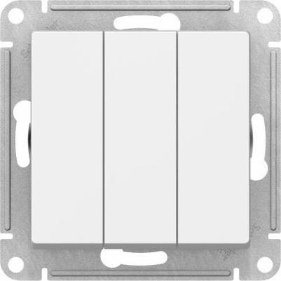 Выключатель 3-кл. AtlasDesign 10AX механизм аквамарин SE ATN001131 – фото 2