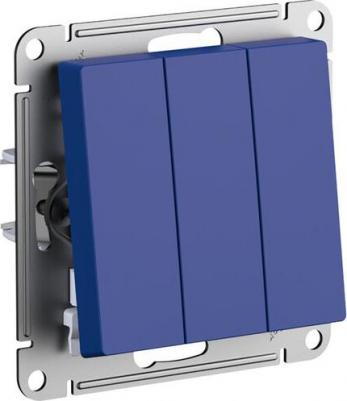 Выключатель 3-кл. AtlasDesign 10AX механизм аквамарин SE ATN001131