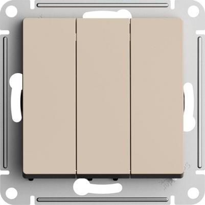 Выключатель 3-кл. AtlasDesign 10AX механизм песочн. SE ATN001231 – фото 1