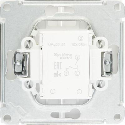 Выключатель ArtGallery GAL000151, 10А, 2 кл, белый – фото 6