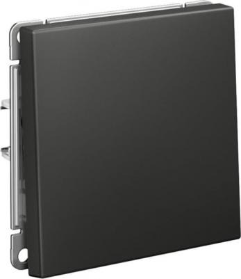 Выключатель ArtGallery одноклавишный встраиваемый базальт с самовозвратом