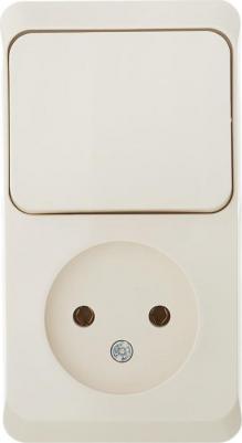 Выключатель с сетевой розеткой Schneider Electric Этюд BPA16-204K