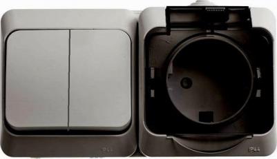 Выключатель с сетевой розеткой Schneider Этюд Bpa16-242C – фото 5