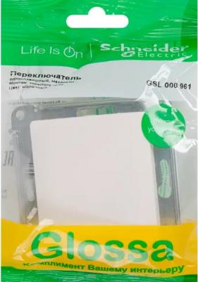 Выключатель Schneider Electric Glossa GSL000961 – фото 4