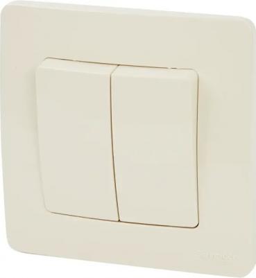 Выключатель SE Blanca внутр Беж 2-клавишный (cх.5), 10А, 250B