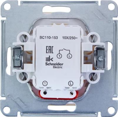 Выключатель встраиваемый W59 1 клавиша с подсветкой, цвет слоновая кость – фото 7