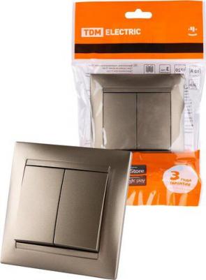 Двухклавишный выключатель Лама 4690259452130