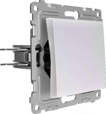 Переключатель Pixel проходной одноклавишный перламутрового цвета – фото 4