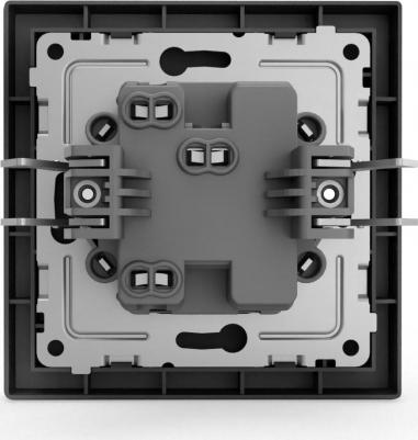 Выключатель Pixel одноклавишный в сборе цвет карбоновый – фото 6