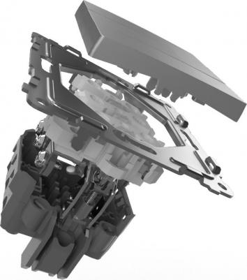 Выключатель Pixel трехклавишный бежевый – фото 4