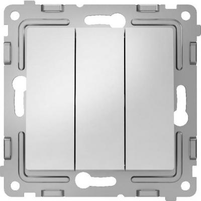 Выключатель Pixel трехклавишный цвет алюминий – фото 3