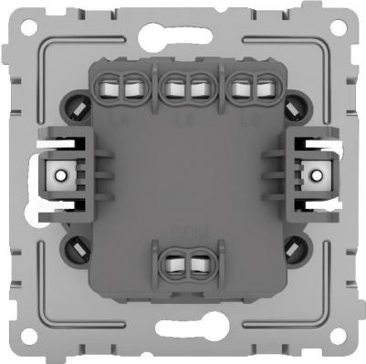 Выключатель Pixel трехклавишный цвет алюминий – фото 4