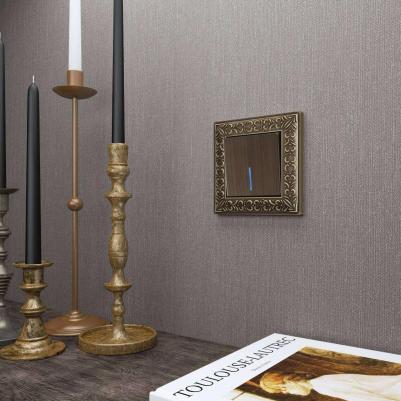 Клавиша для одноклавишного выключателя бронза с подсветкой (a051068) – фото 3