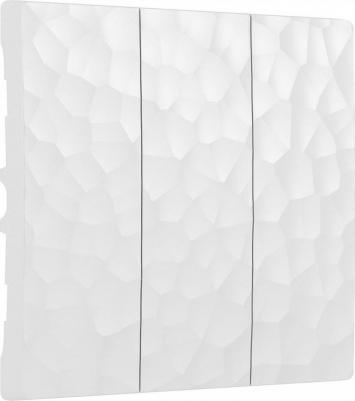 Набор клавиш для трехклавишного выключателя Hammer белый (a052035)