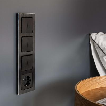 Проходной двухклавишный переключатель WL08-SW-2G-2W – фото 11