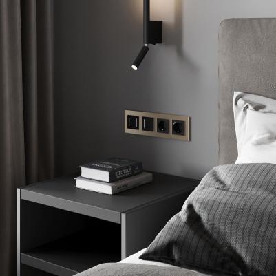 Умный сенсорный выключатель одноклавишный W4513008 черный 1000 Вт soft touch – фото 4