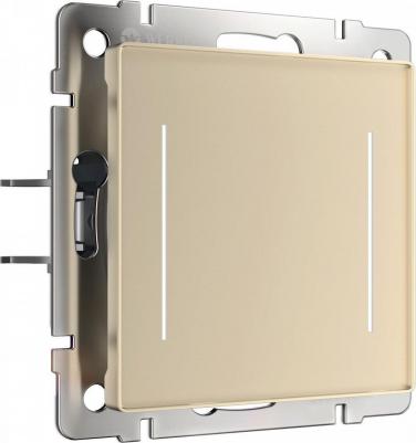 Умный сенсорный выключатель одноклавишный W4523011 шампань 1000 Вт soft touch