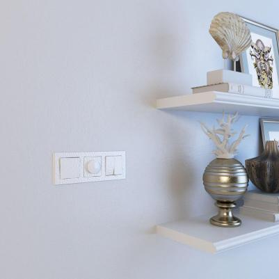 Встраиваемый двухклавишный выключатель Hammer W1220001 белый 10 А – фото 5