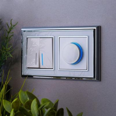 Встраиваемый двухклавишный выключатель W1120101 белый с подсветкой 10 А – фото 4