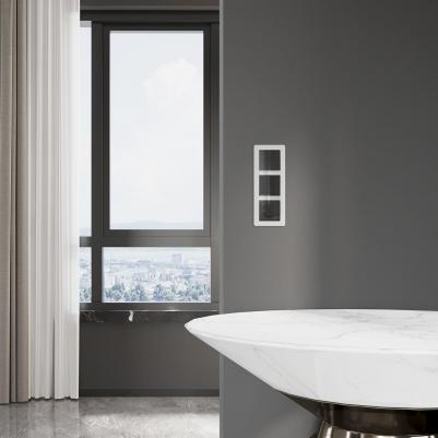 Встраиваемый проходной одноклавишный выключатель W1112048 10А акрил черный – фото 1