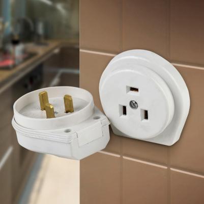 Комплект для подключения электроплит СЭ РВШ 32-003 скрытая установка с заземлением Двухполюсный 32 А 250 В IP20 – фото 5