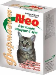 Витаминно-минеральный комплекс Фармавит Neо для кошек старше 8 лет – фото 7